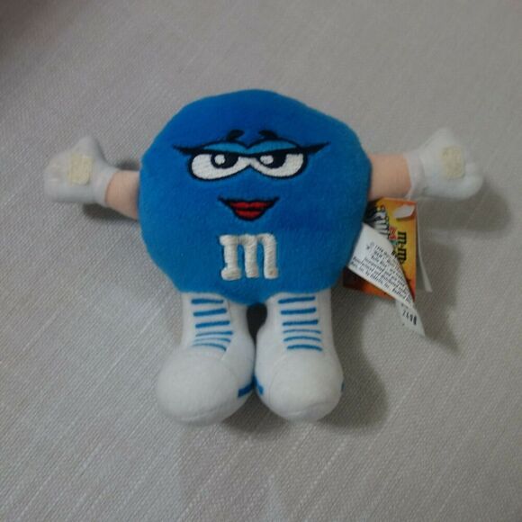 Vintage NWT M&M Swarmee Belle Blue Stuffed Plush Mars Candy 1998 - Picture 1 of 4